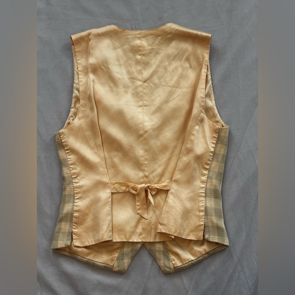 Vintage Liz Claiborne Plaid Tailored Vest | Size 10 - Picture 2 of 3